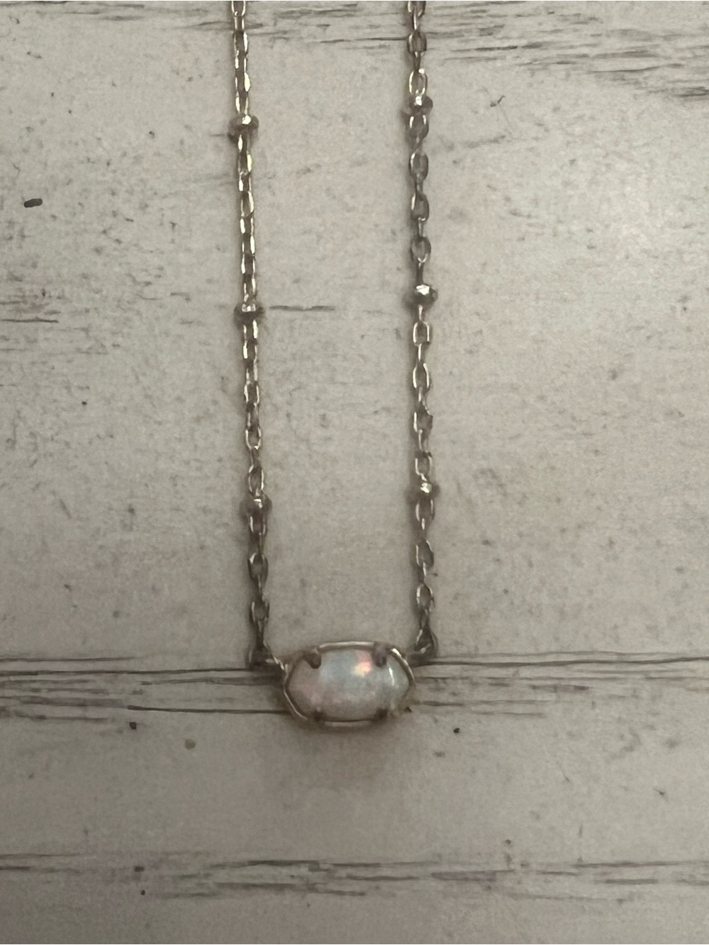 Kendra Scott Gold Iridescent Opal Pendant Necklace Adjustable